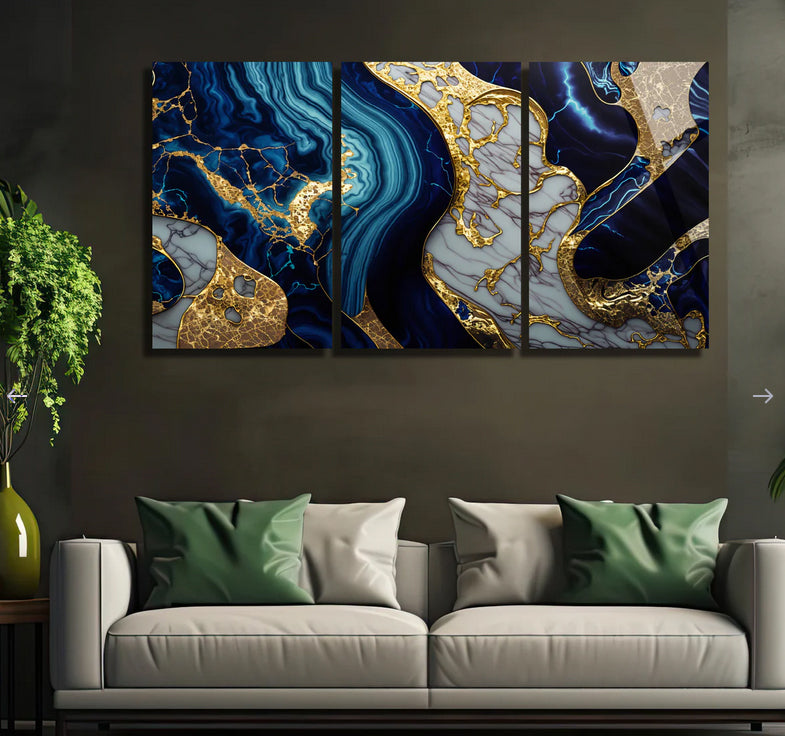 3 PARÇALI TEMPERLENMİŞ CAM  TABLOLAR