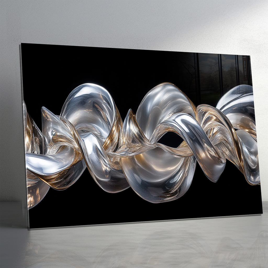 Renkli Soyut Temperlenmiş Cam Tablo