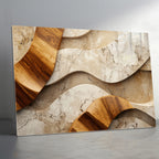 Silver Metallic Abstract Tempered Glass Painting, Modern 3D Wall Decor, Stylish and Luxury Glass Artwork