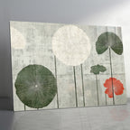 Renkli  Soyut Temperlenmiş Cam Tablo