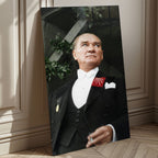Atatürk Temalı Temperli Cam Duvar Tablosu – Premium UV Baskı, Modern & Şık Dekor