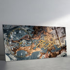 Tempered Glass Wall Art – Besmele (Bismillahirrahmanirrahim) İslami Duvar Saati (Kopya) (Kopya) (Kopya)