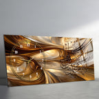 Temperli Cam Duvar Saati – La İlahe İllallah Muhammedün Resulullah Yazılı