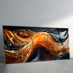 Temperli Cam Duvar Saati – La İlahe İllallah Muhammedün Resulullah Yazılı