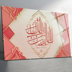 Hummingbird and Flower Themed Stained Glass Tempered Glass Painting – Colorful Nature Wall Decor