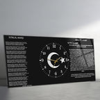 Temperli Cam Saat –Atatürk Portresi  Tasarım, Premium UV Baskı Duvar Saatİ