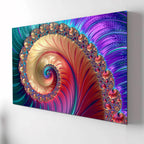 Temperli Cam Duvar Tablosu – Altın Mavi Soyut Dekor