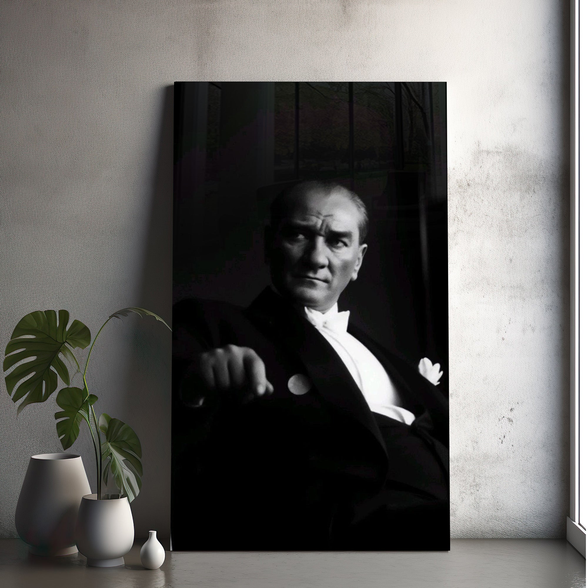 Atatürk Temalı Temperli Cam Duvar Tablosu – Premium UV Baskı, Modern & Şık Dekor (Kopya)