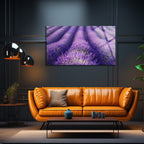 Temperli Cam Duvar Tablosu  Lavantalar