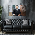 Atatürk Temalı Temperli Cam Duvar Tablosu – Premium UV Baskı, Modern & Şık Dekor