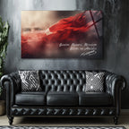 Atatürk Temalı Temperli Cam Duvar Tablosu – Premium UV Baskı, Modern & Şık Dekor