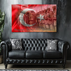 Atatürk Temalı Temperli Cam Duvar Tablosu – Premium UV Baskı, Modern & Şık Dekor