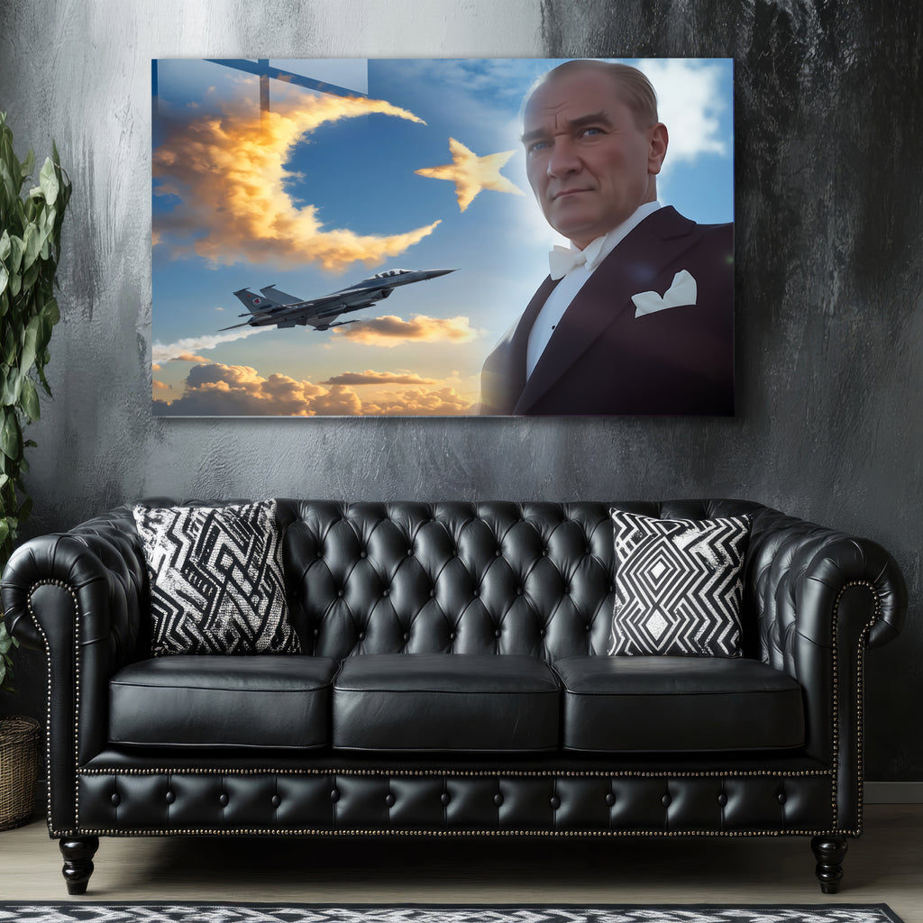 Atatürk Temalı Temperli Cam Duvar Tablosu – Premium UV Baskı, Modern & Şık Dekor (Kopya) (Kopya)
