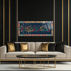Tempered Glass Wall Art – Nisa Suresi 103 (İnne’s-salâte kânet alel-mu’minîne kitâben mevkûtâ) İslami Duvar Saati