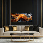 Temperli Cam Duvar Saati – La İlahe İllallah Muhammedün Resulullah Yazılı