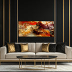 Temperli Cam Duvar Saati – La İlahe İllallah Muhammedün Resulullah Yazılı