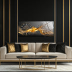 Temperli Cam Duvar Saati – La İlahe İllallah Muhammedün Resulullah Yazılı