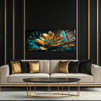 Temperli Cam Duvar Saati – La İlahe İllallah Muhammedün Resulullah Yazılı