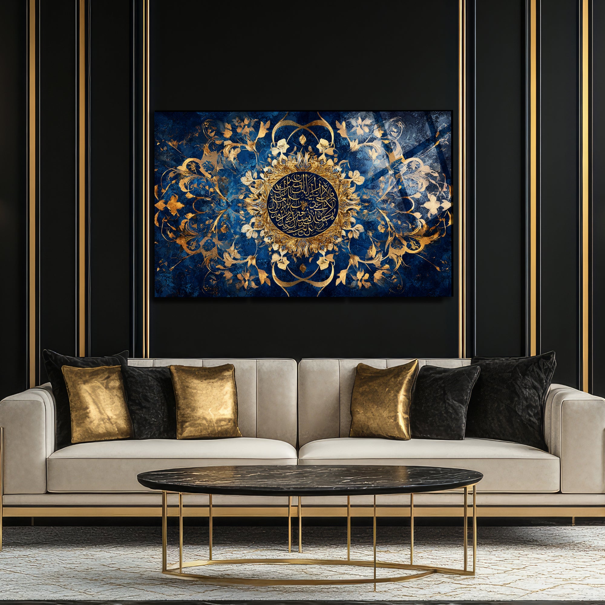 Hummingbird and Flower Themed Stained Glass Tempered Glass Painting – Colorful Nature Wall Decor