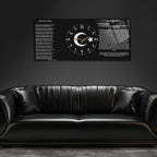 Temperli Cam Saat –Atatürk Portresi  Tasarım, Premium UV Baskı Duvar Saatİ