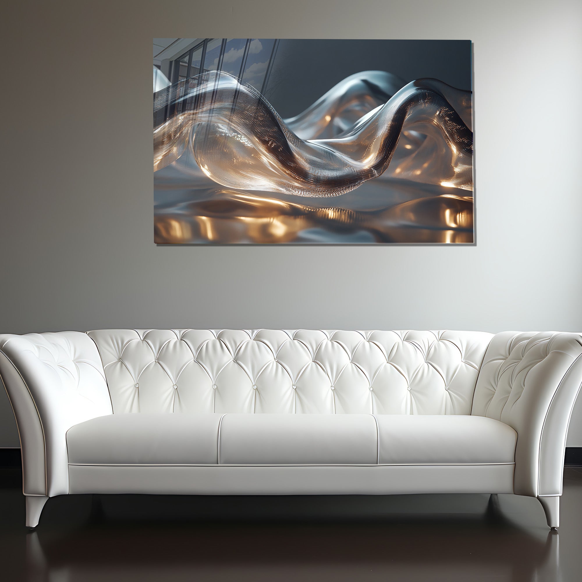 Renkli Soyut Temperlenmiş Cam Tablo