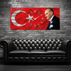 World Map Themed Tempered Glass Wall Clock – Modern Design with Gold Details, Large Wall Decor