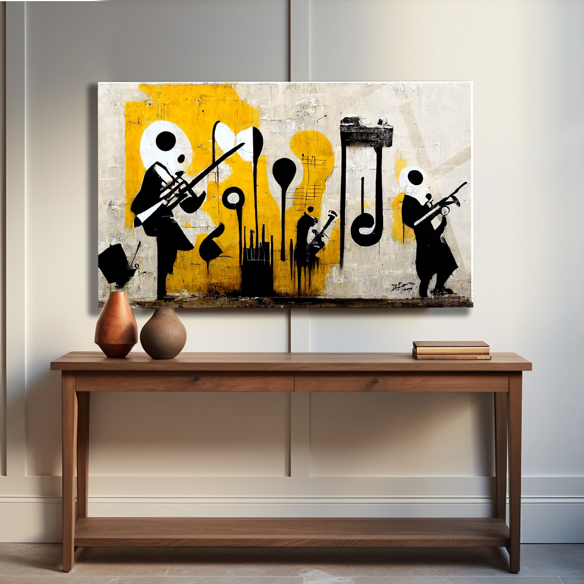 Temperli Cam Duvar Tablosu  Sokak Sanatı Soyut