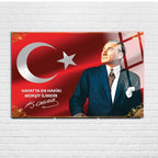 Atatürk Temalı Temperli Cam Duvar Tablosu – Premium UV Baskı, Modern & Şık Dekor