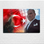 Atatürk Temalı Temperli Cam Duvar Tablosu – Premium UV Baskı, Modern & Şık Dekor (Kopya)