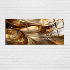 Temperli Cam Duvar Saati – La İlahe İllallah Muhammedün Resulullah Yazılı