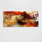 Temperli Cam Duvar Saati – La İlahe İllallah Muhammedün Resulullah Yazılı