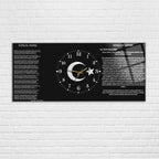 Temperli Cam Saat –Atatürk Portresi  Tasarım, Premium UV Baskı Duvar Saatİ