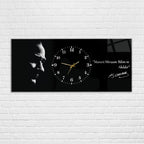 Temperli Cam Saat –Atatürk Portresi  Tasarım, Premium UV Baskı Duvar Saati