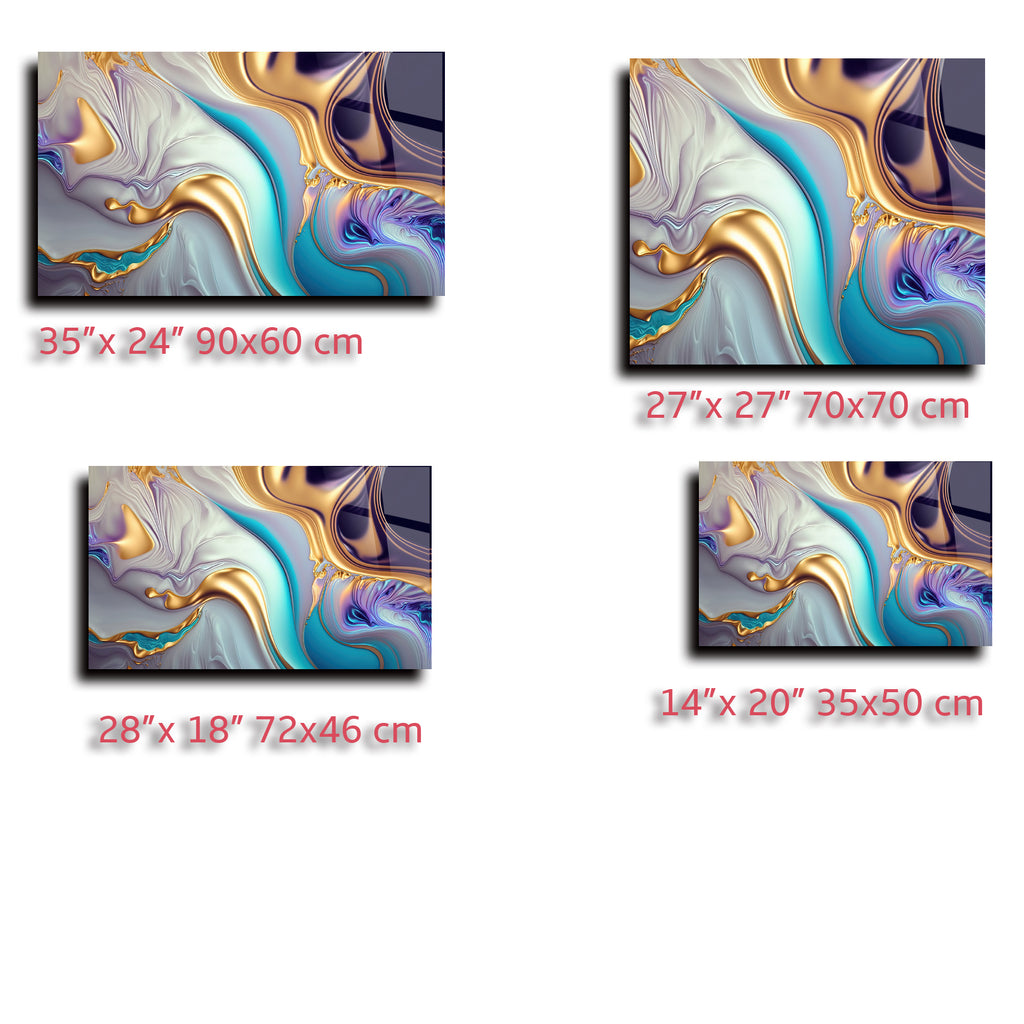 Renkli Ocak Arkası Temperli Cam Panel – Modern Mutfak Backsplash Dekoru