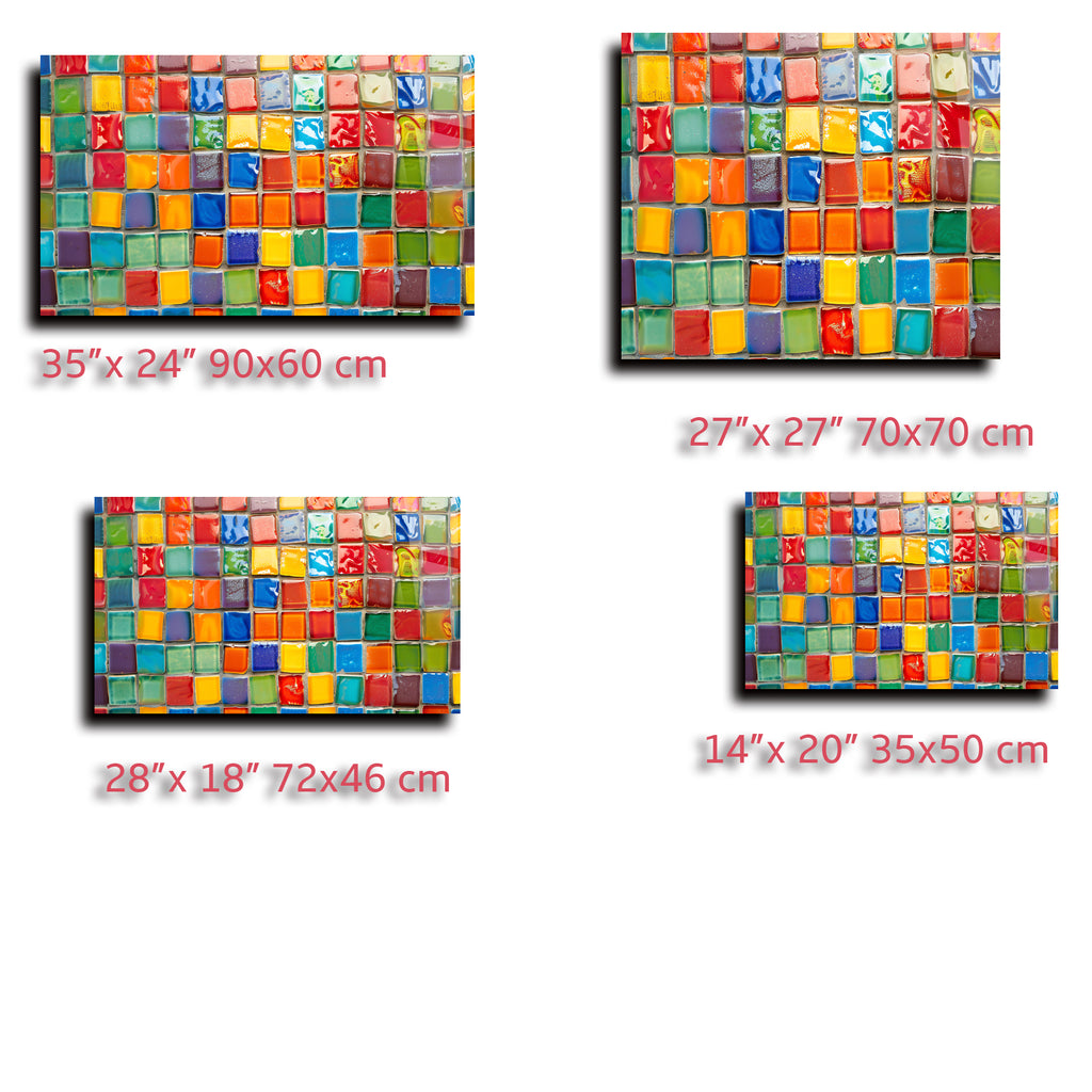 Renkli Ocak Arkası Temperli Cam Panel – Modern Mutfak Backsplash Dekoru