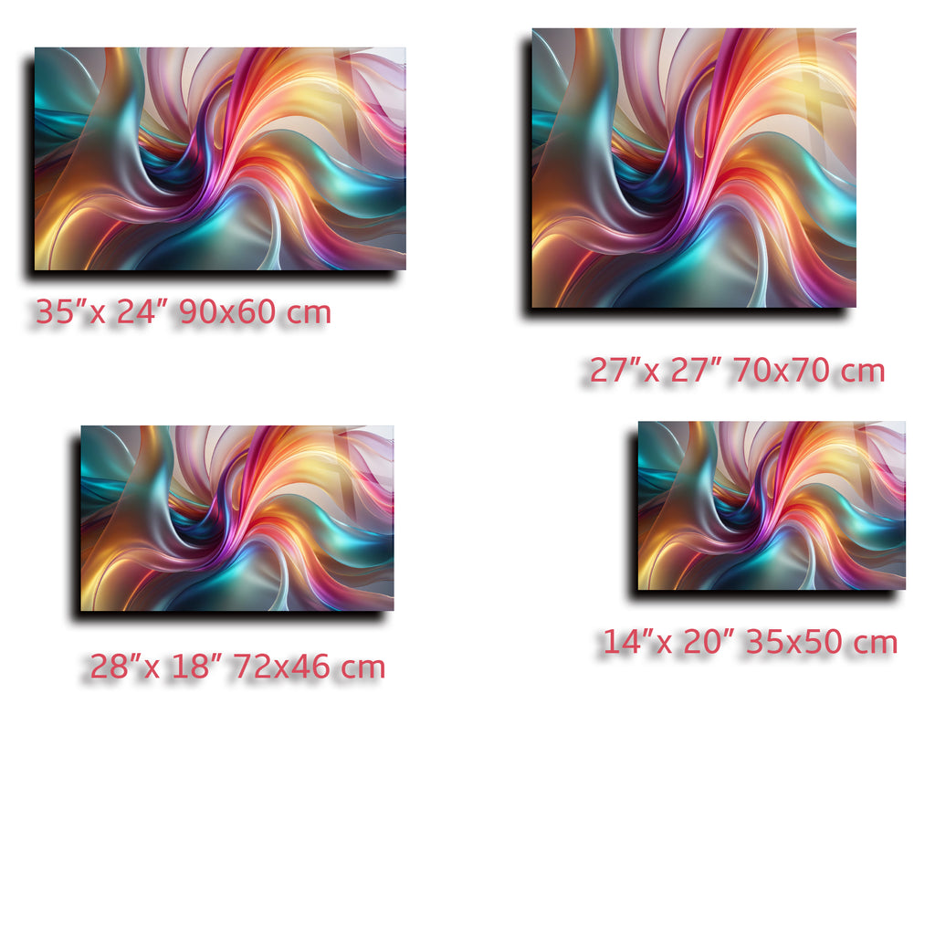 Renkli Ocak Arkası Temperli Cam Panel – Modern Mutfak Backsplash Dekoru