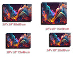 Renkli Ocak Arkası Temperli Cam Panel – Modern Mutfak Backsplash Dekoru