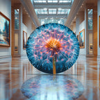 Temperli Cam Duvar Tablo Hindibağ  70x70 cm