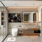 Renkli Ocak Arkası Temperli Cam Panel – Modern Mutfak Backsplash Dekoru