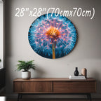 Temperli Cam Duvar Tablo Hindibağ  70x70 cm