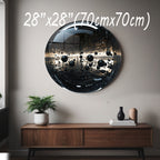 Temperli Cam Duvar Tablo Soyut  70x70 cm  Cam Küre