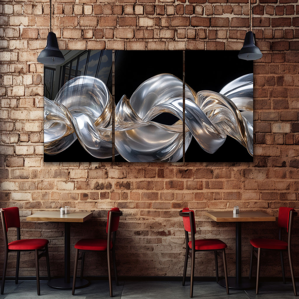 Renkli Soyut Temperlenmiş Cam Tablo