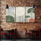 Renkli  Soyut Temperlenmiş Cam Tablo