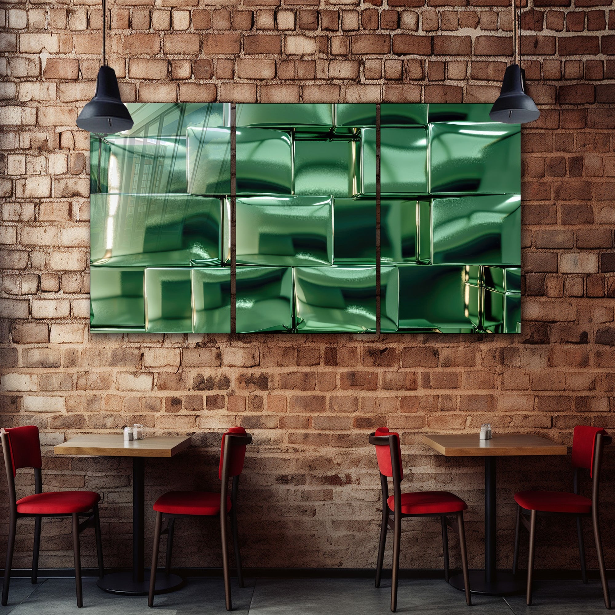 Temperli Cam Modern Soyut Duvar Tablosu – Metalik Yeşil 3D Doku Tasarımı, Lüks Cam Dekor Paneliat Eseri (Kopya)