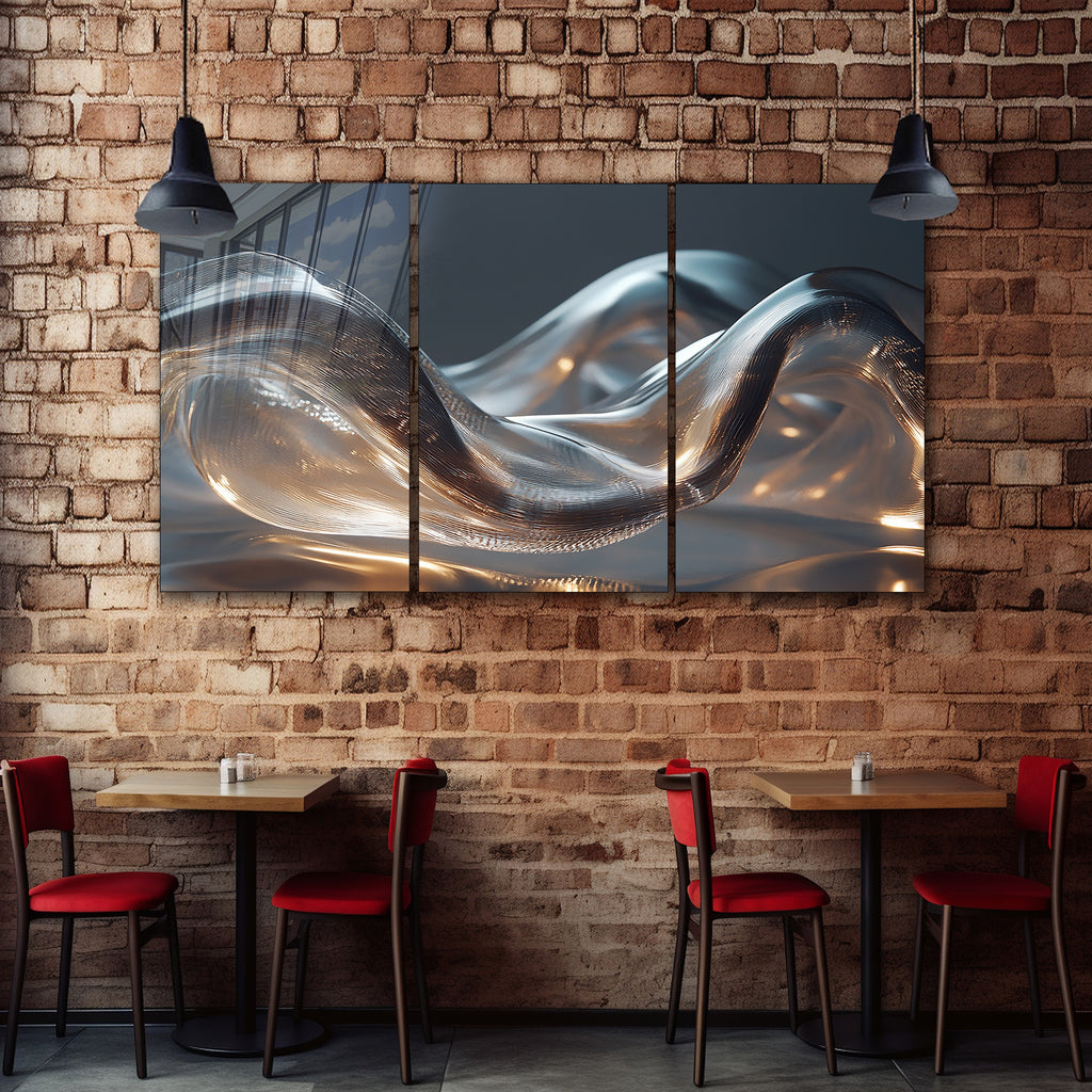 Renkli Soyut Temperlenmiş Cam Tablo