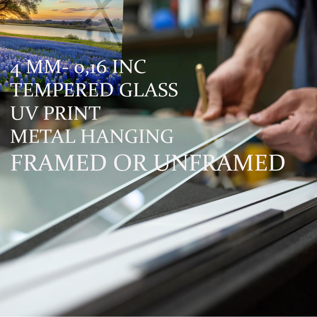 Manzara Temalı Temperli Cam Duvar Saati – Altın Detaylı Modern Tasarım, Büyük Boy Duvar Dekoru (Kopya)