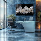 Renkli Soyut Temperlenmiş Cam Tablo