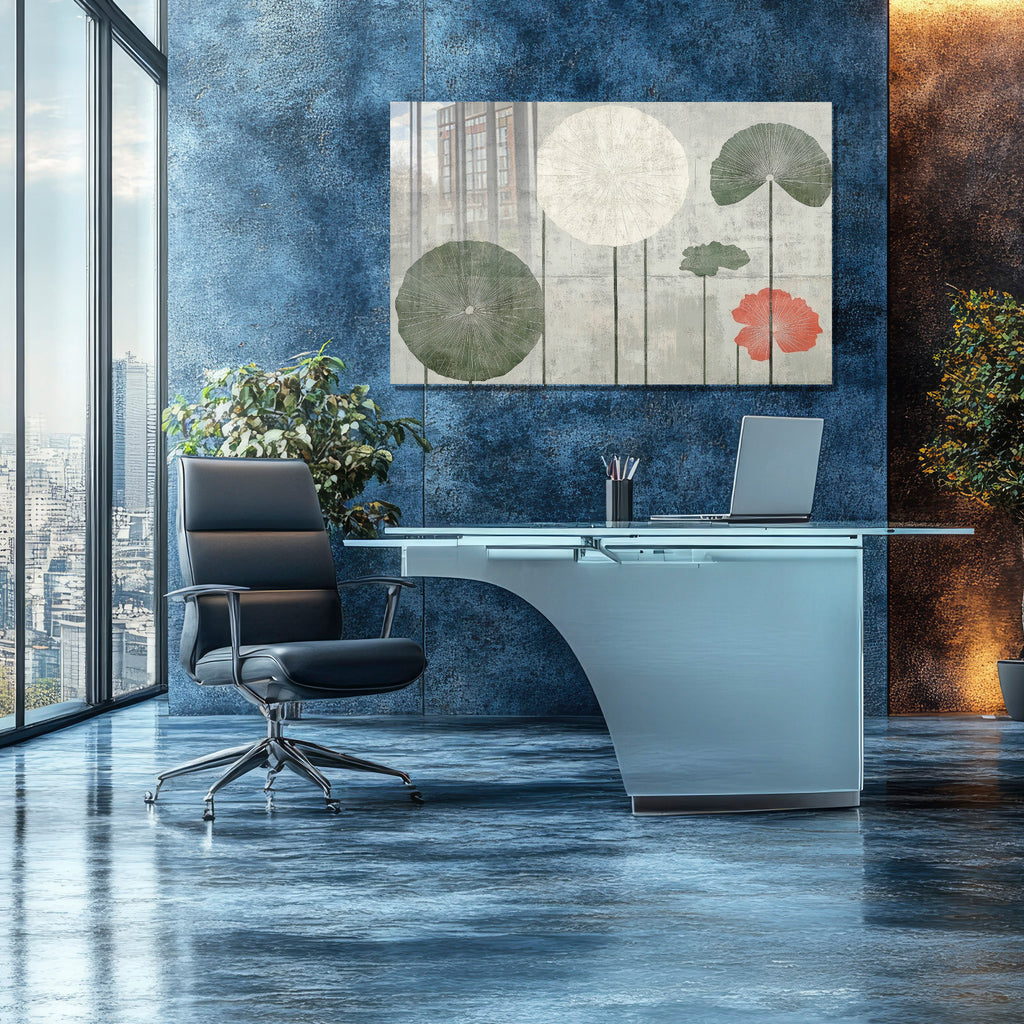 Renkli  Soyut Temperlenmiş Cam Tablo