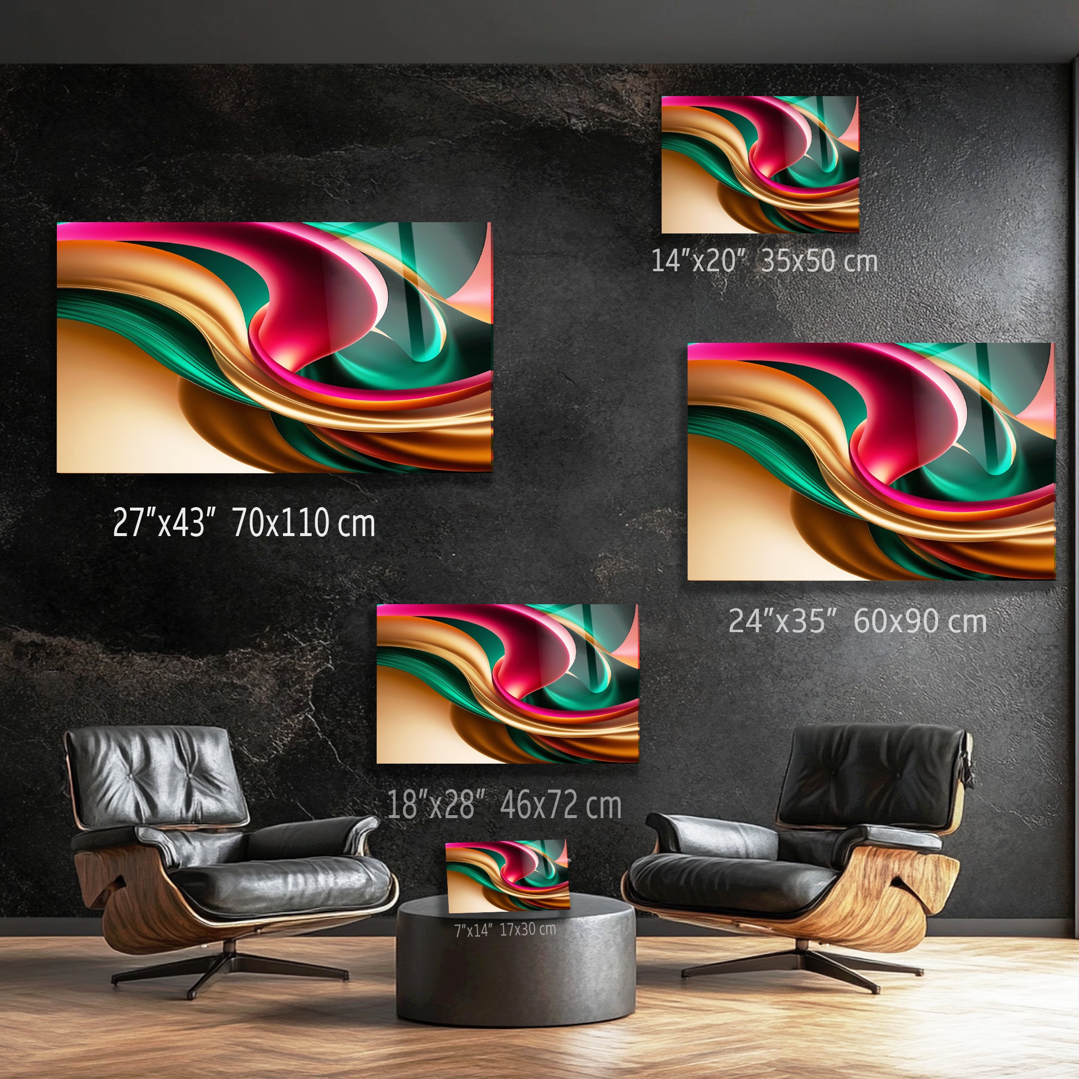 Renkli  Soyut Temperlenmiş Cam Tablo, Modern 3D Duvar Dekoru, Şık ve Lüks Cam Sanat Eseri