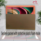 Renkli  Soyut Temperlenmiş Cam Tablo, Modern 3D Duvar Dekoru, Şık ve Lüks Cam Sanat Eseri